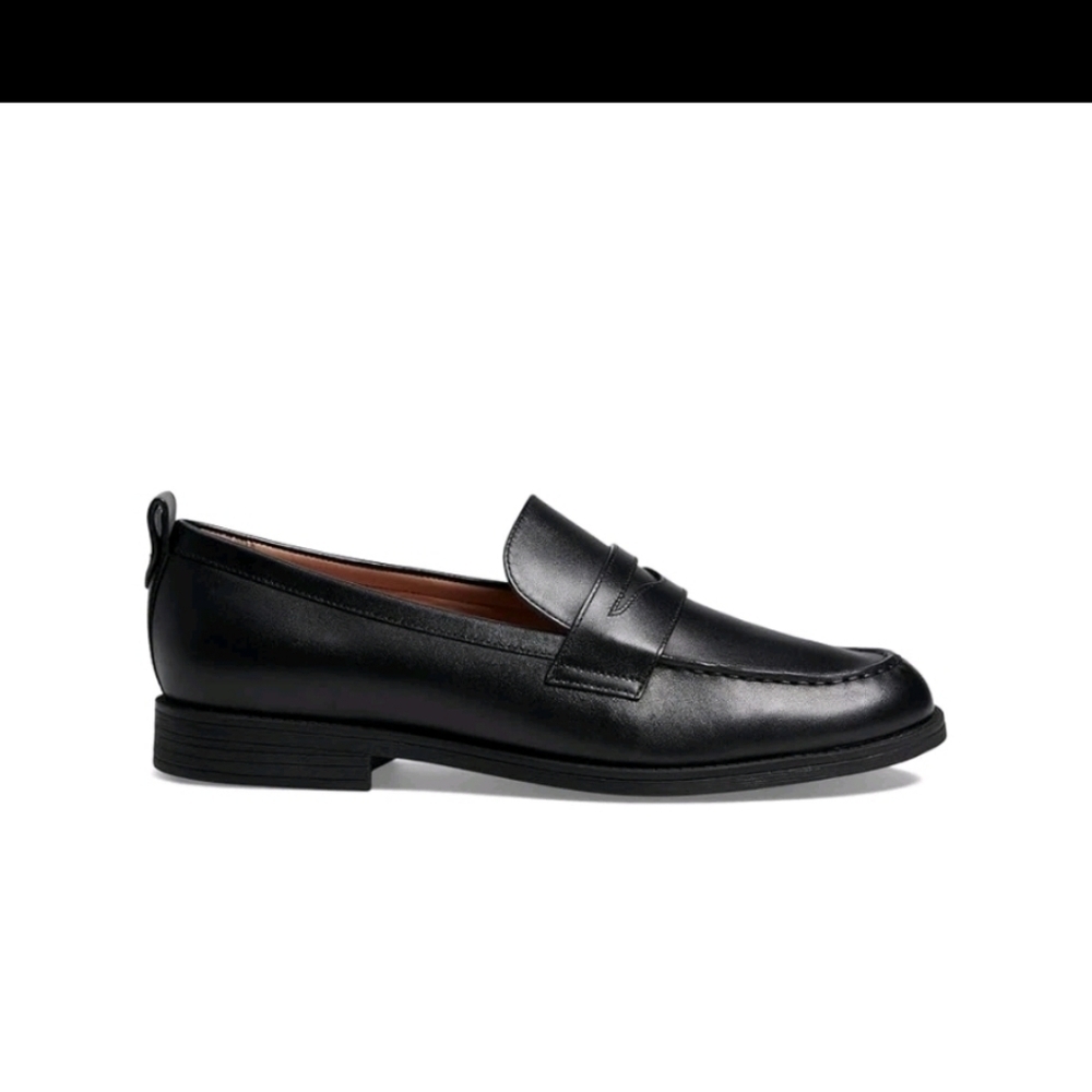 Cole Haan Men's Stassi Penny Loafer Leather Shoes - Black - Picture 9 of 9